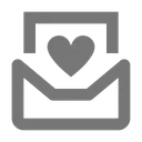 Free Email Heart Icon