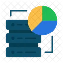 Big Data Base De Datos Grafico Circular Icono