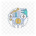 Hydrogen Energy Power Icon