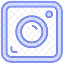 Instagram Duotone Line Icon Icon