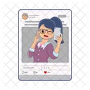 Publicar Texto Publicacion Redes Sociales Icono