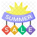 Summer Sale Banner Summer Sale Emblem Summer Sale Icon
