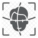 Biometrique Detecter Visage Icône